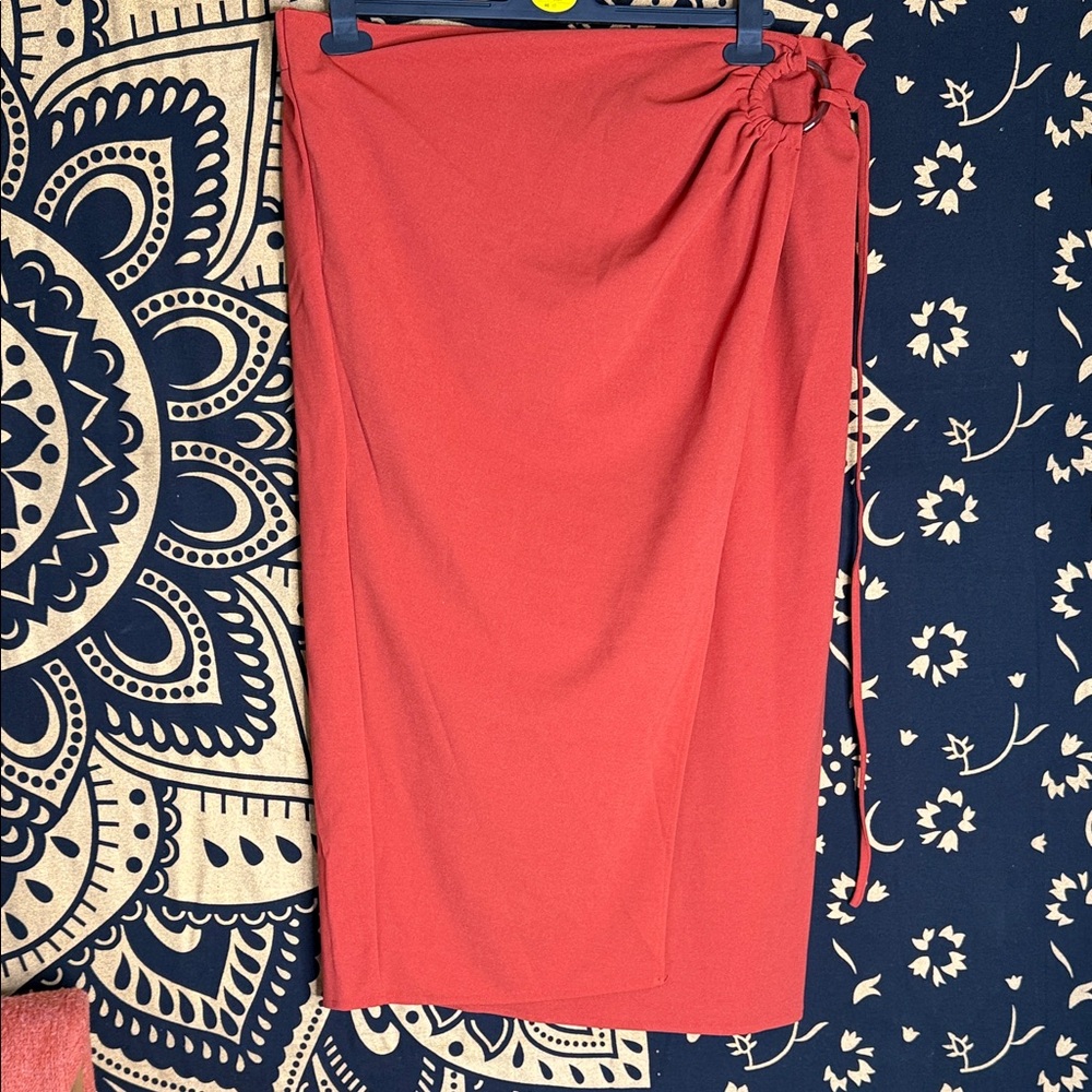 Elegant Red Women's Skirt
